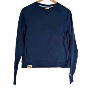 Tracksmith New England Trackhouse Crewneck Sweatshirt Navy Blue Women’s Small
